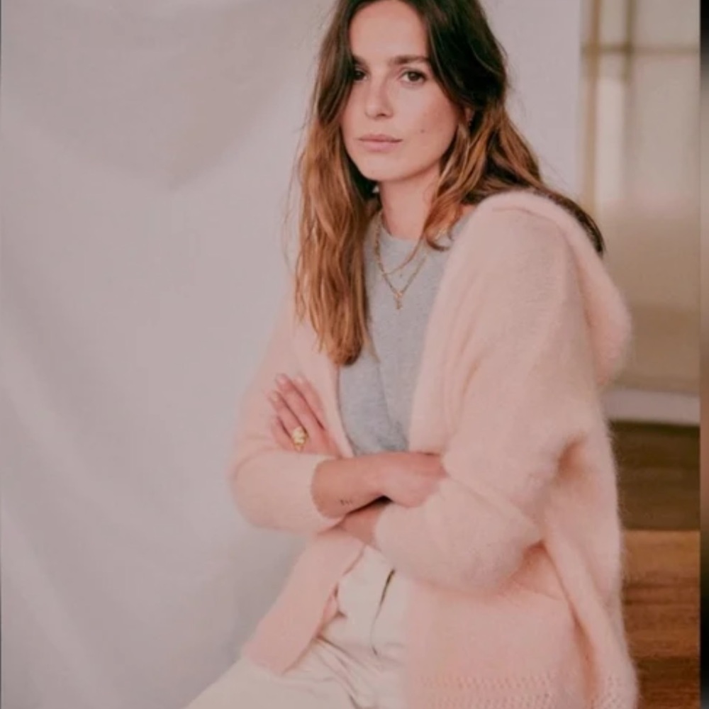 Sezane Gilet Amandine Nude NWOT attached